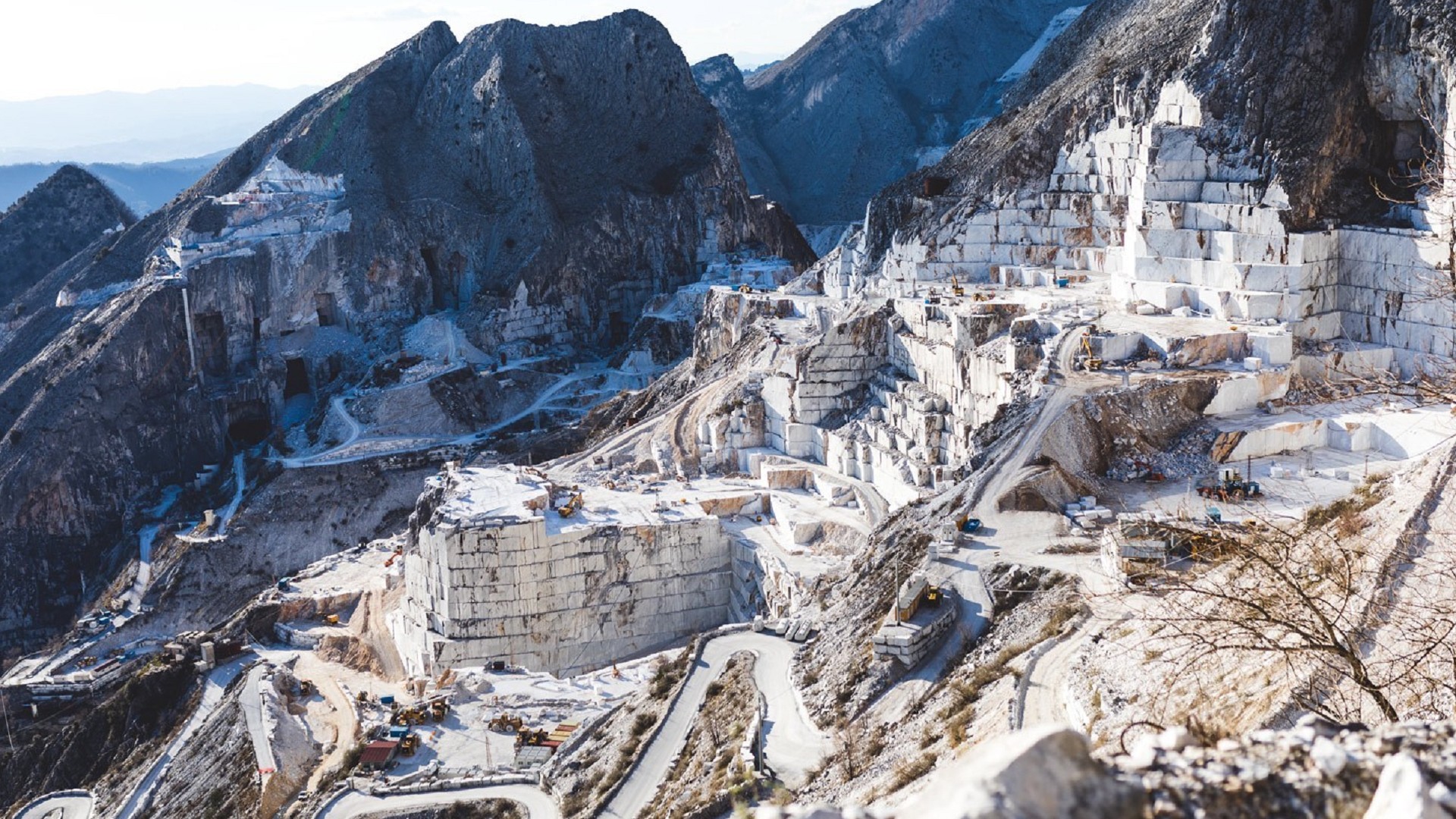 White Marble Carrara Quarries